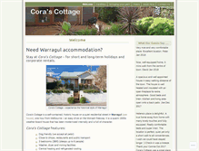 Tablet Screenshot of corascottage.com.au